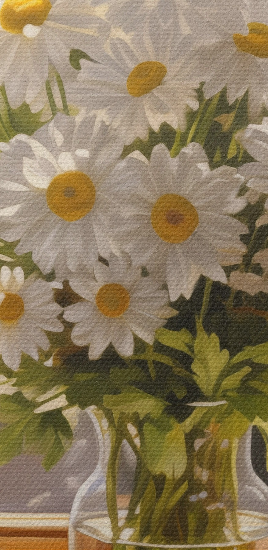 Bouquet de marguerites dans un vase en verre Bouquet de marguerites dans un vase en verre