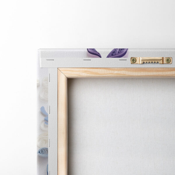 Fleur en papier réalisée avec des bandes de papier Fleur en papier réalisée avec des bandes de papier