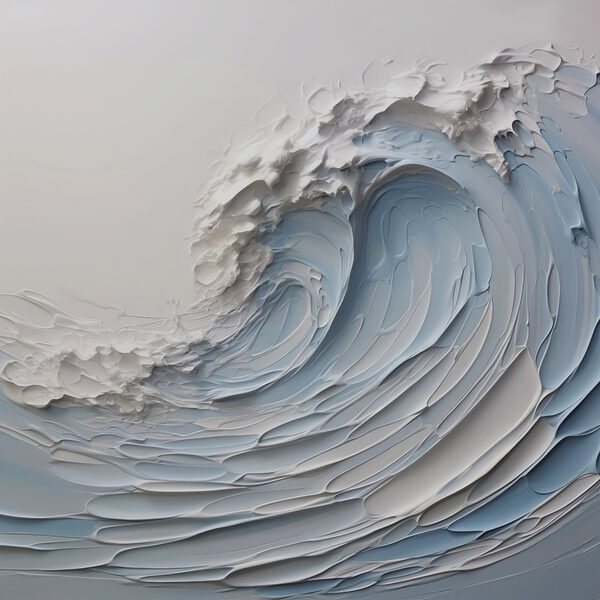 Vague blanche et bleue Vague blanche et bleue