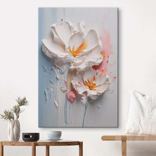 Peinture de fleurs sur un mur Peinture de fleurs sur un mur