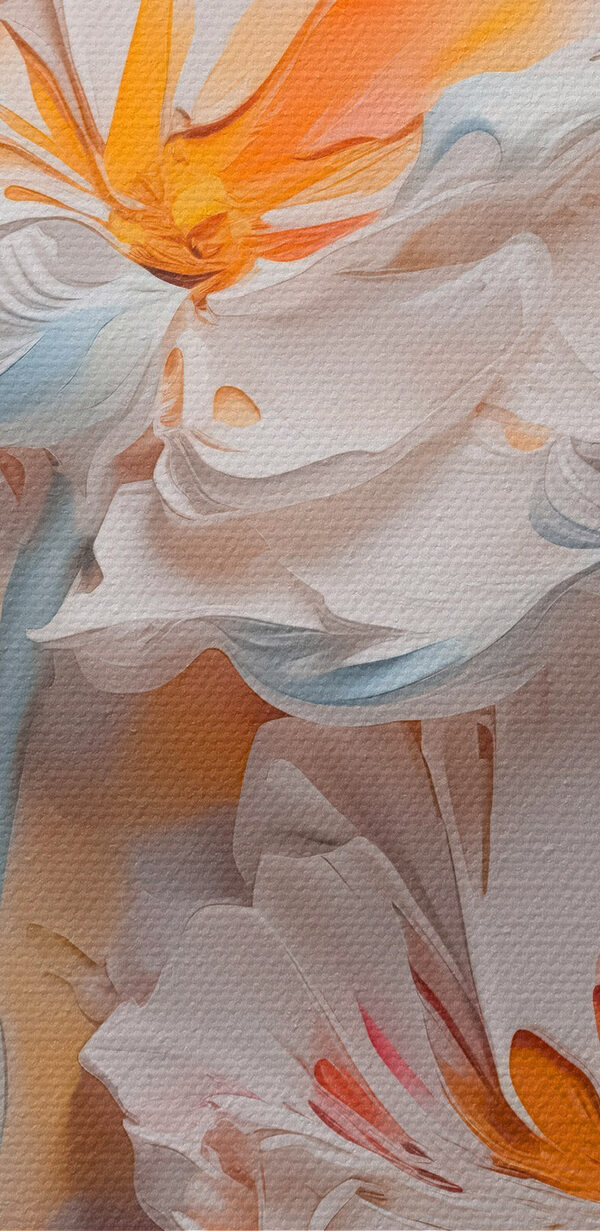 Peinture de fleurs sur un mur Peinture de fleurs sur un mur