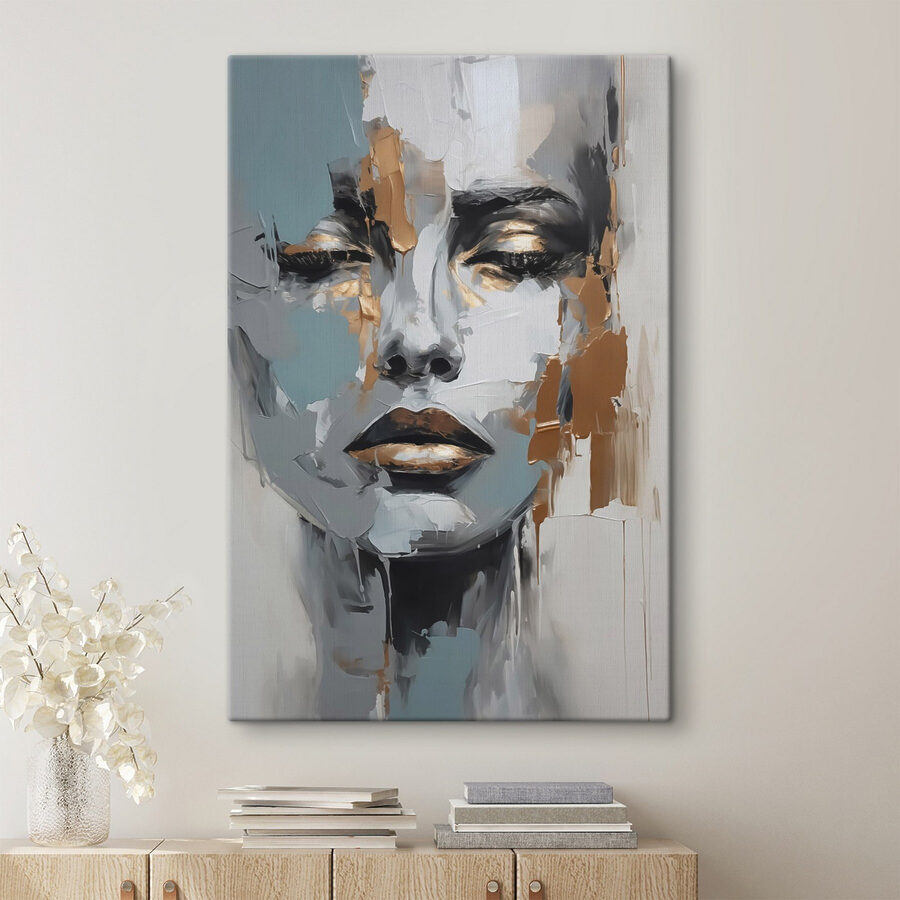 Peinture d'un visage de femme Peinture d'un visage de femme