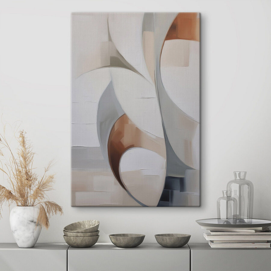 Art blanc et brun