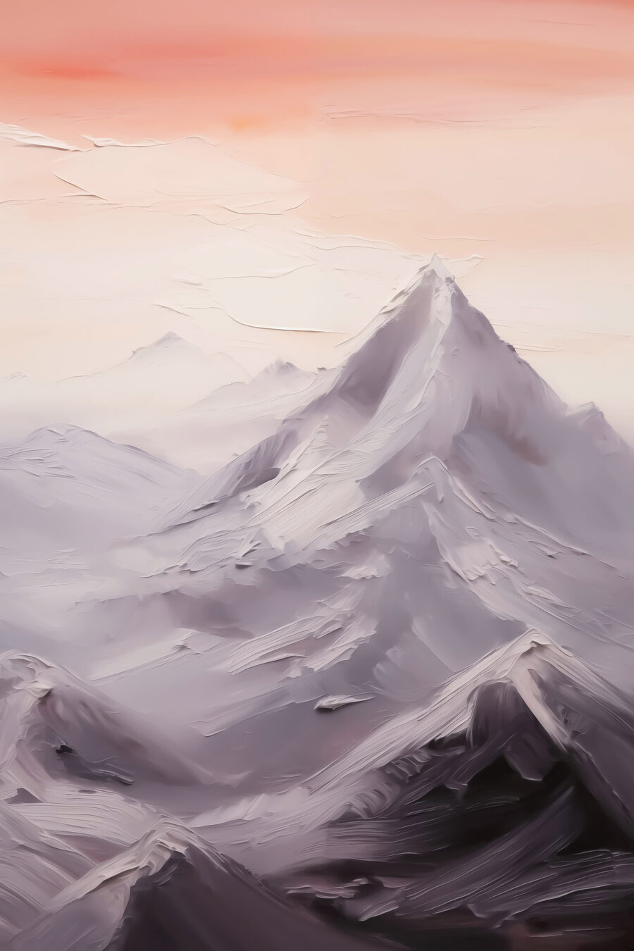 Chaîne de montagnes enneigées