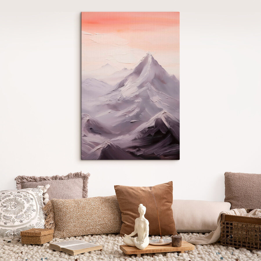 Chaîne de montagnes enneigées