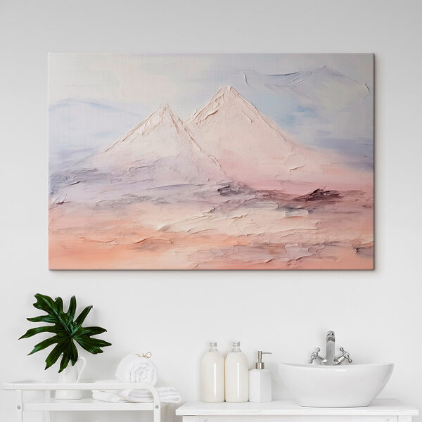 Peinture d'une chaîne de montagnes Peinture d'une chaîne de montagnes