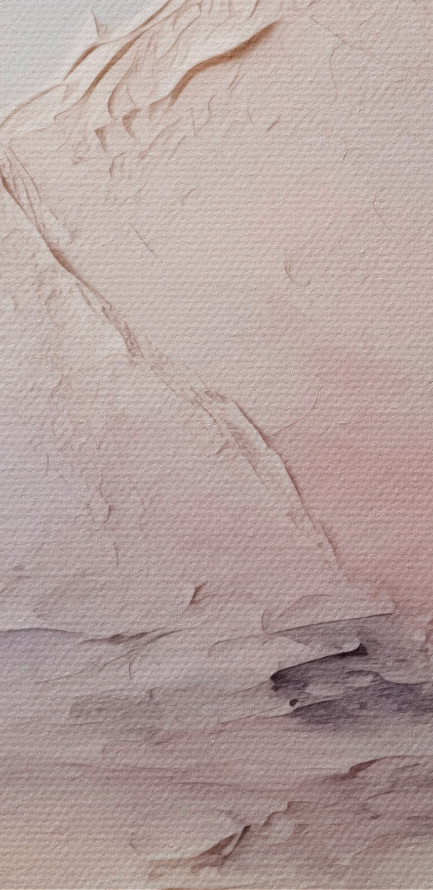 Peinture d'une chaîne de montagnes