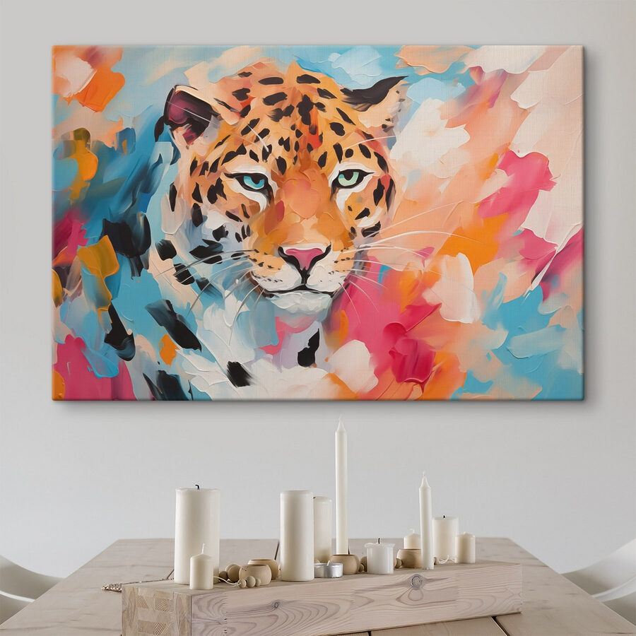 Peinture d'un léopard