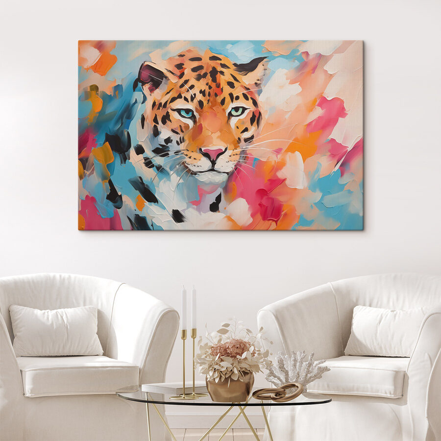 Peinture d'un léopard