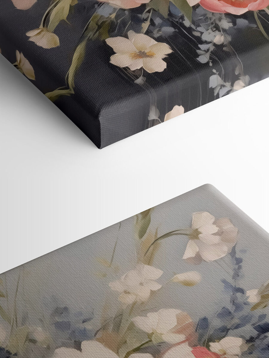 Peinture de fleurs dans un vase