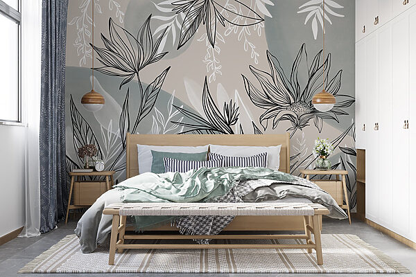 Dessin de fleurs et de feuilles Dessin de fleurs et de feuilles