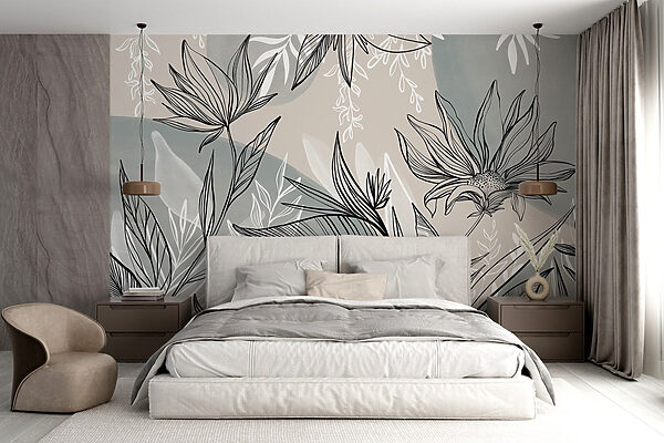 Dessin de fleurs et de feuilles Dessin de fleurs et de feuilles