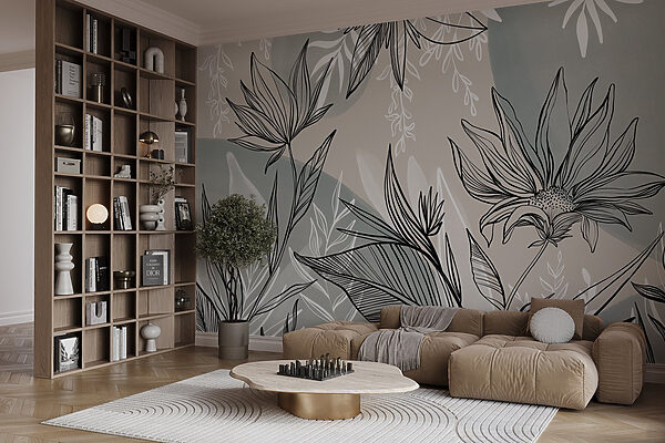 Dessin de fleurs et de feuilles Dessin de fleurs et de feuilles