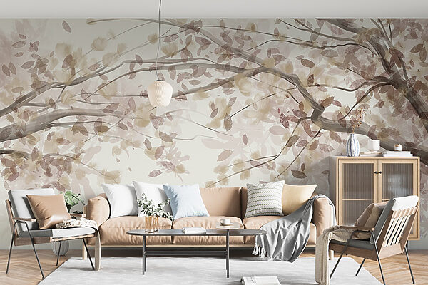 Branche d'arbre avec feuilles Branche d'arbre avec feuilles