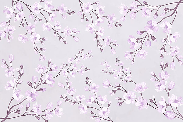 Motif de fleurs sur fond blanc Motif de fleurs sur fond blanc