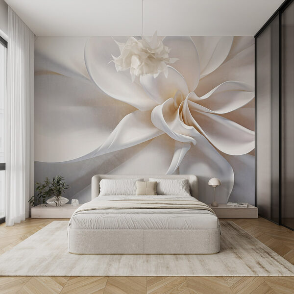 Fleur en tissu blanc Fleur en tissu blanc