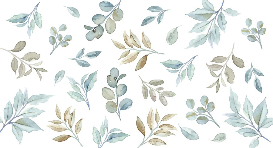Motif de feuilles et de branches