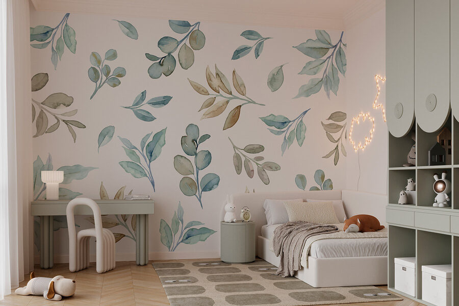 Motif de feuilles et de branches
