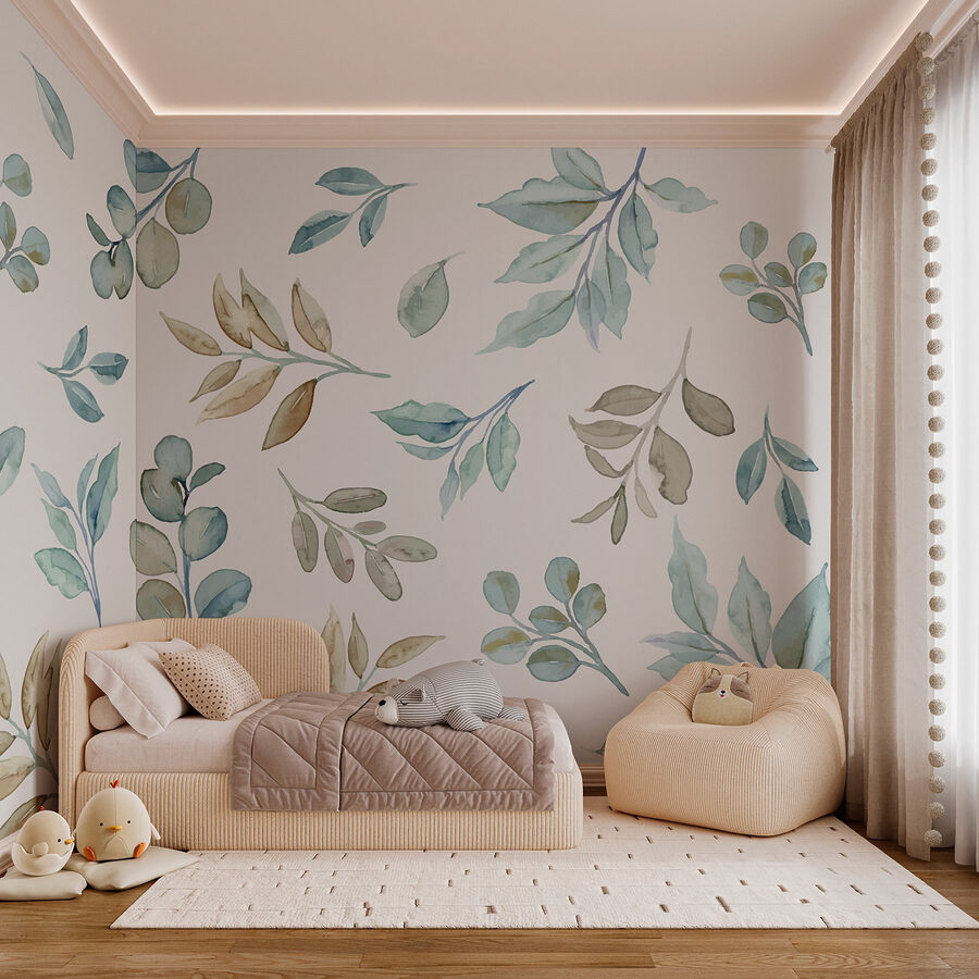 Motif de feuilles et de branches