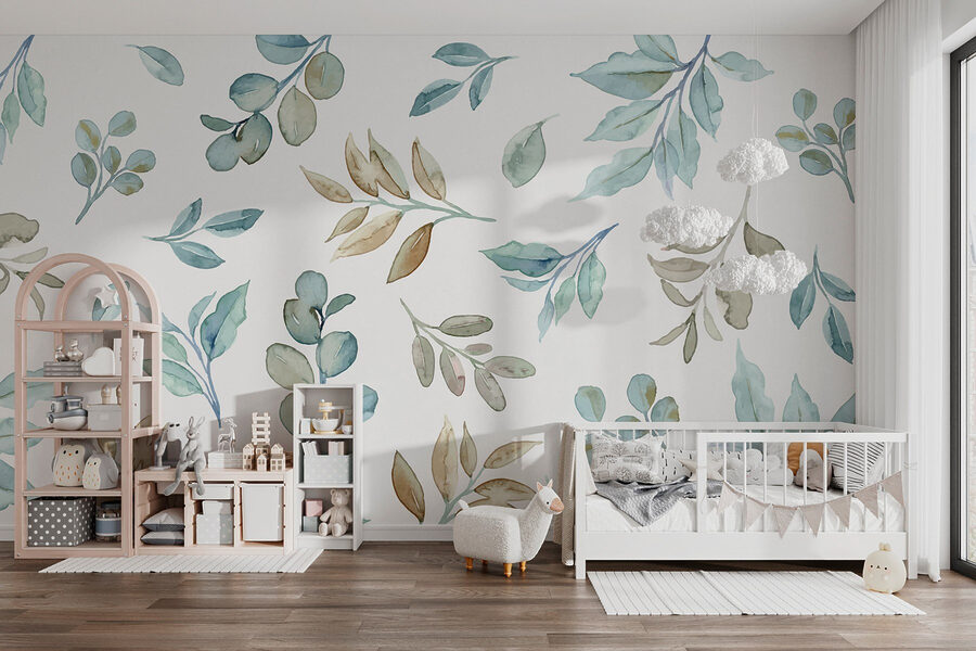 Motif de feuilles et de branches
