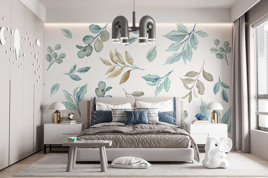 Motif de feuilles et de branches