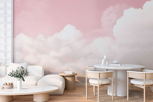 Ciel rose avec nuages Ciel rose avec nuages