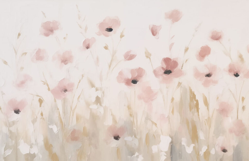 Peinture de fleurs roses Peinture de fleurs roses
