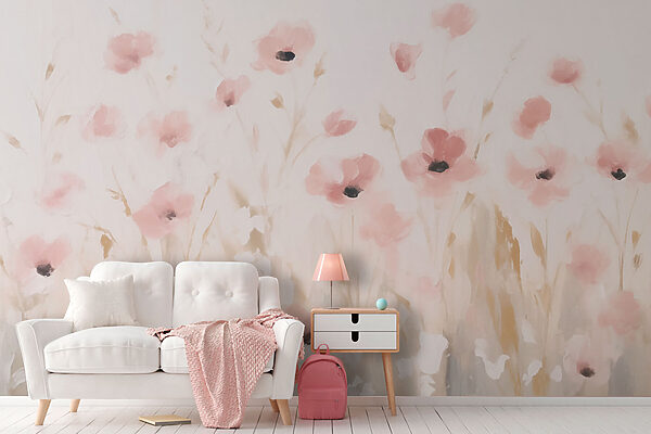 Peinture de fleurs roses Peinture de fleurs roses