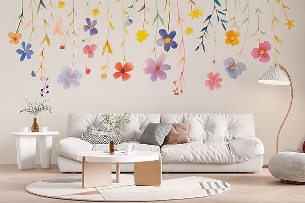 Aquarelle de fleurs et de feuilles Aquarelle de fleurs et de feuilles