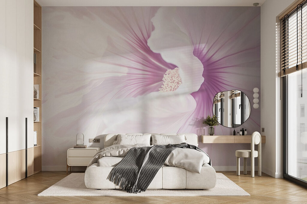 Delicate petals in soft pastel hues