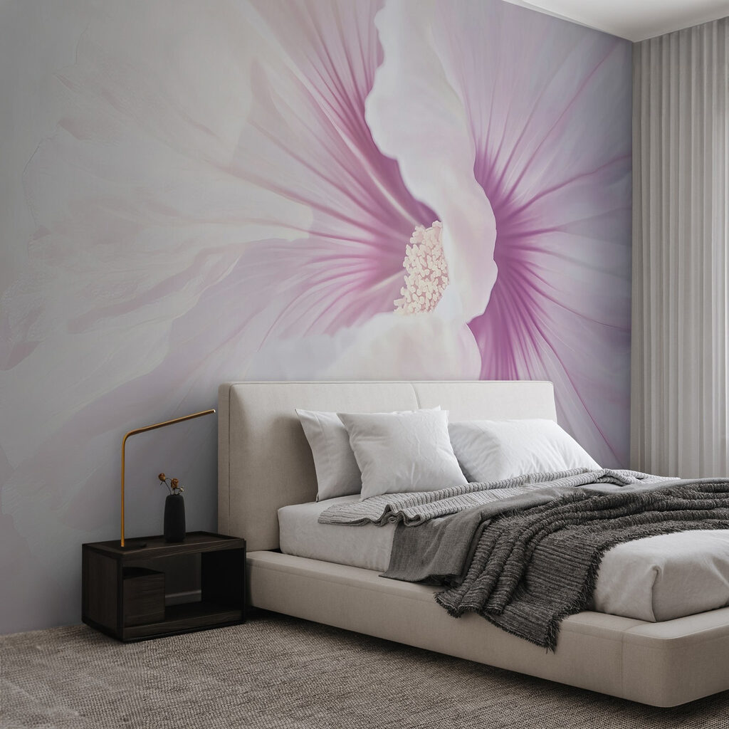 Delicate petals in soft pastel hues