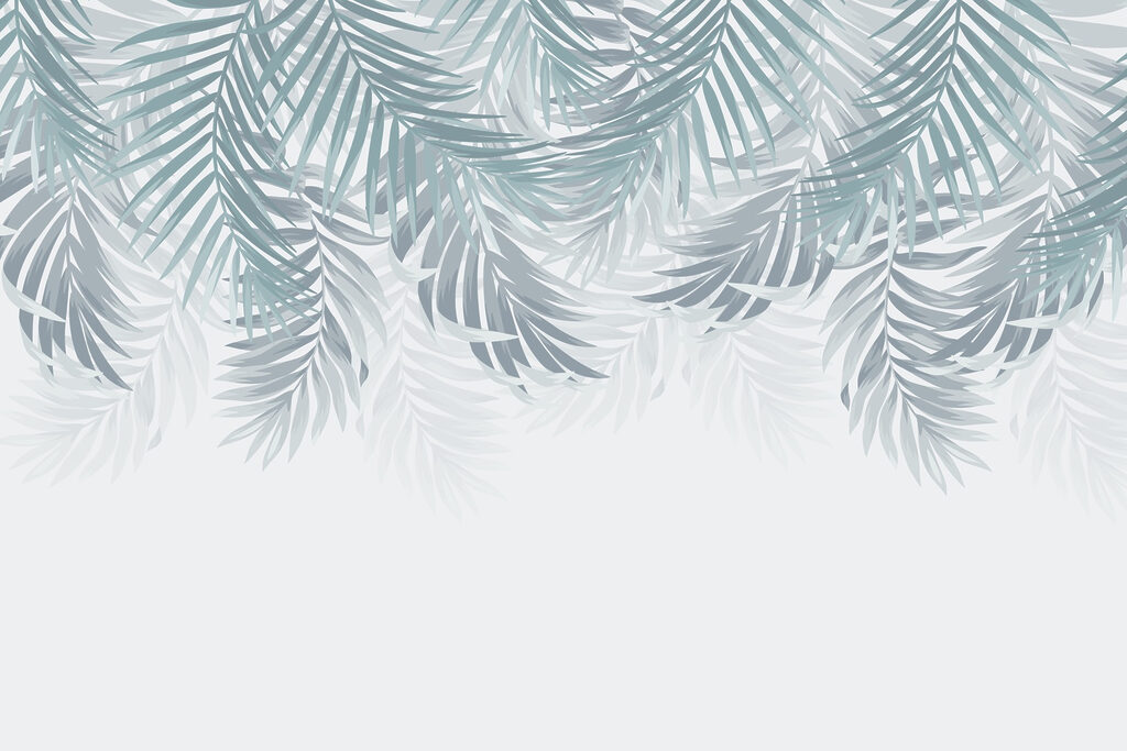 Groupe de feuilles sur fond blanc Groupe de feuilles sur fond blanc