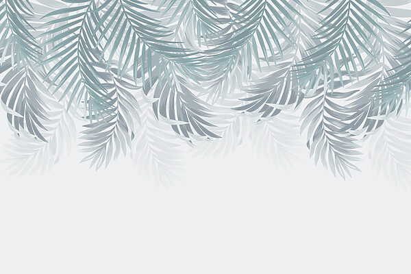 Groupe de feuilles sur fond blanc Groupe de feuilles sur fond blanc