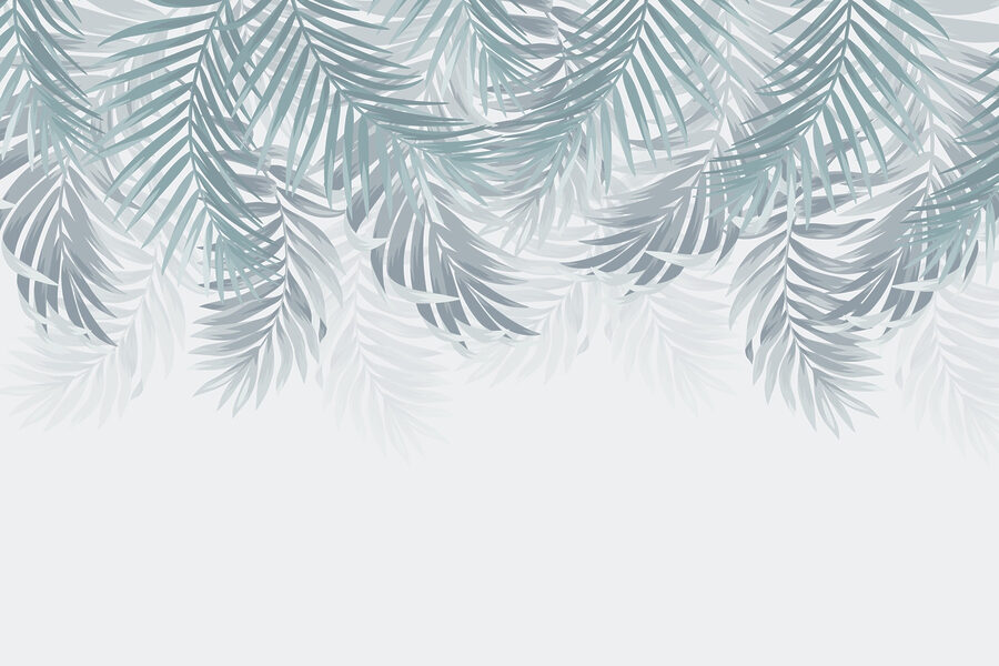 Groupe de feuilles sur fond blanc Groupe de feuilles sur fond blanc