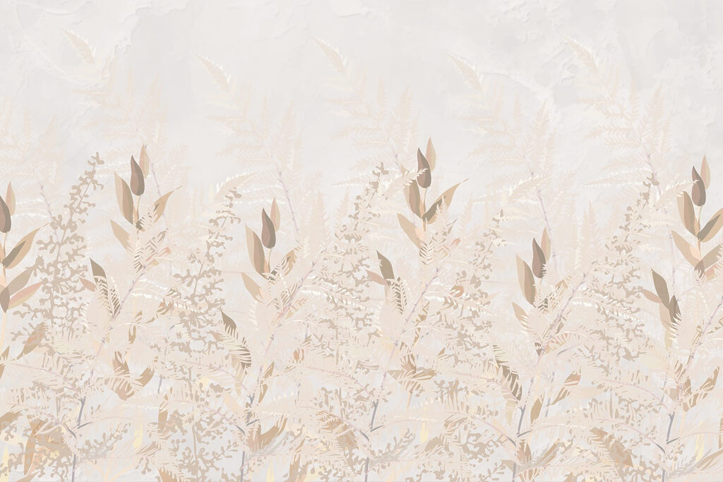 Motif d'inspiration naturelle aux tons doux Motif d'inspiration naturelle aux tons doux