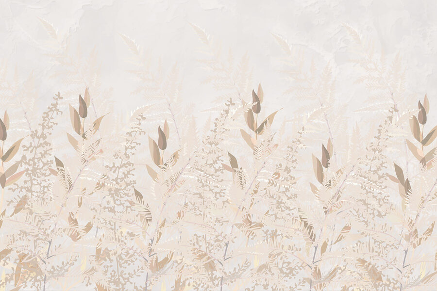 Motif d'inspiration naturelle aux tons doux