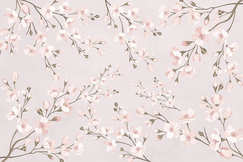 Motif de fleurs sur fond blanc Motif de fleurs sur fond blanc