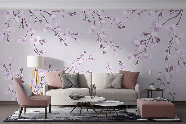 Motif de fleurs sur fond blanc Motif de fleurs sur fond blanc