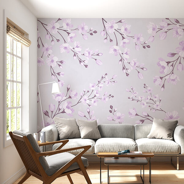 Motif de fleurs sur fond blanc Motif de fleurs sur fond blanc