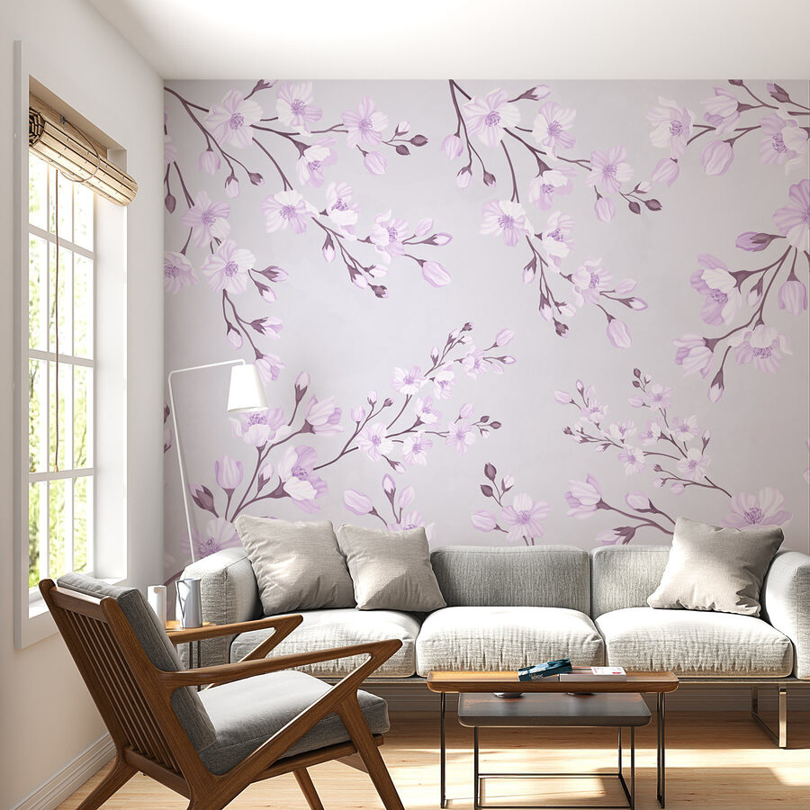 Motif de fleurs sur fond blanc Motif de fleurs sur fond blanc