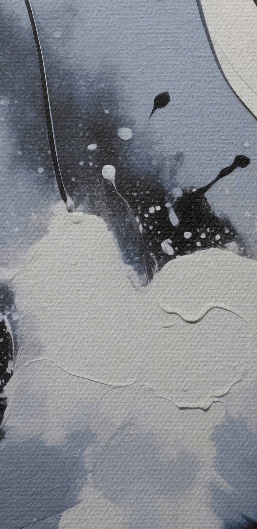 Peinture de couleurs noire, jaune et blanche Peinture de couleurs noire, jaune et blanche