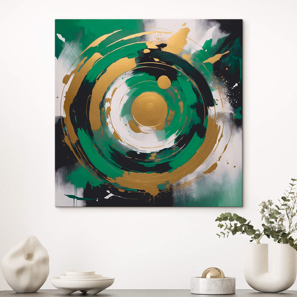 Dynamic circular patterns in vibrant hues