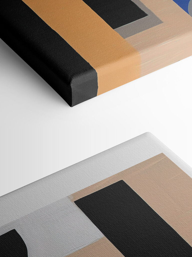 Painting of different colors and shapes