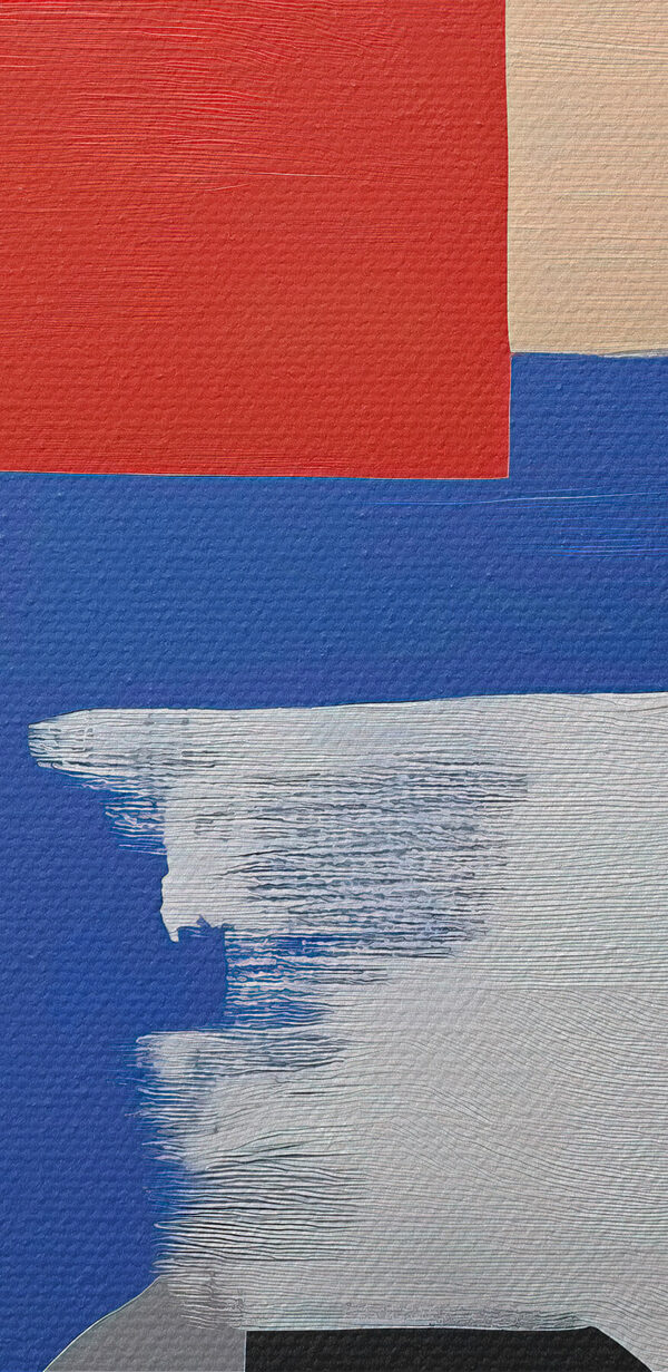 Painting of different colors and shapes