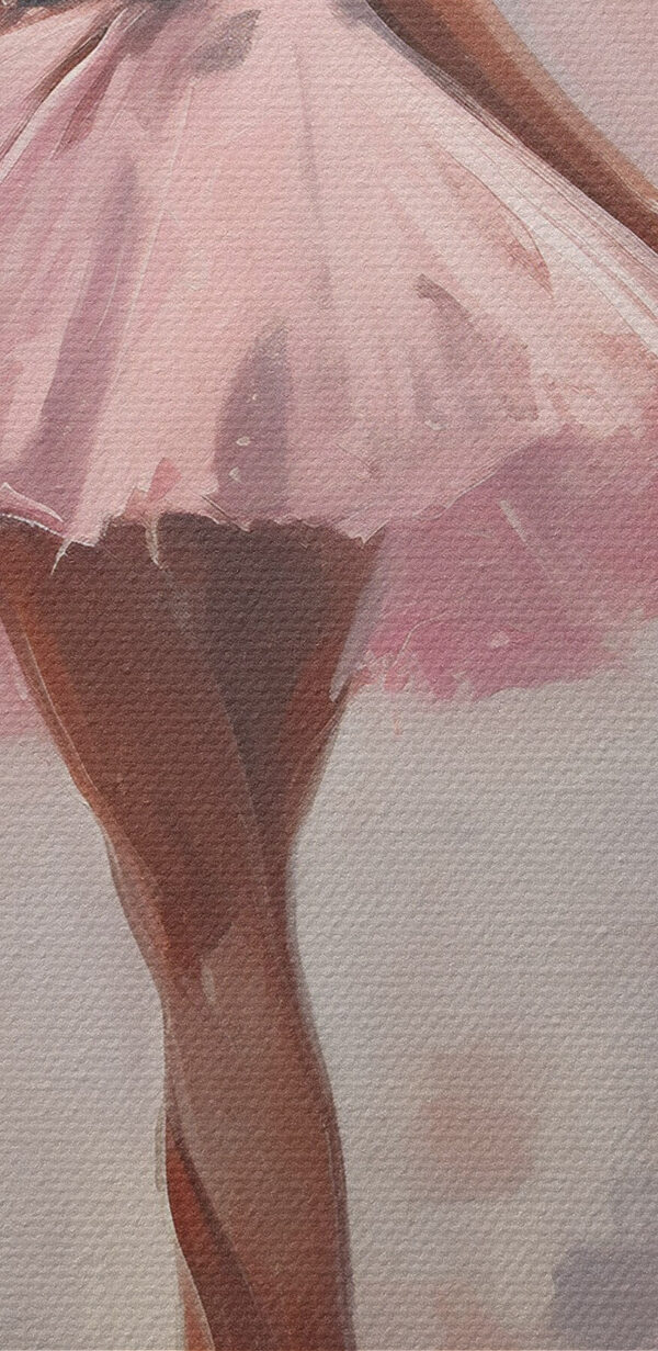Peinture d'une femme en tutu rose Peinture d'une femme en tutu rose