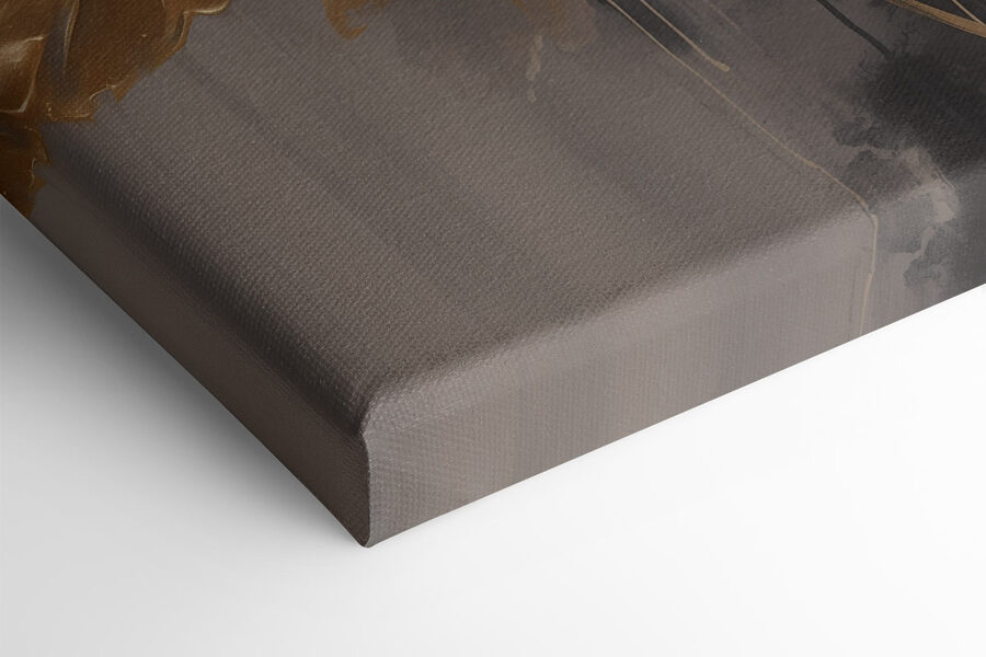 Fleur élégante sur une toile sombre