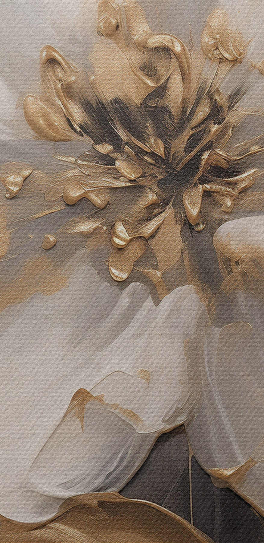 Fleur élégante sur une toile sombre