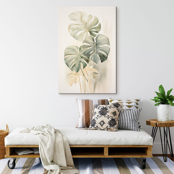 Peinture de feuilles sur fond blanc Peinture de feuilles sur fond blanc