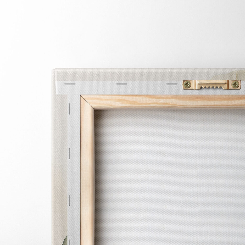 Painting of leaves on a white background Painting of leaves on a white background