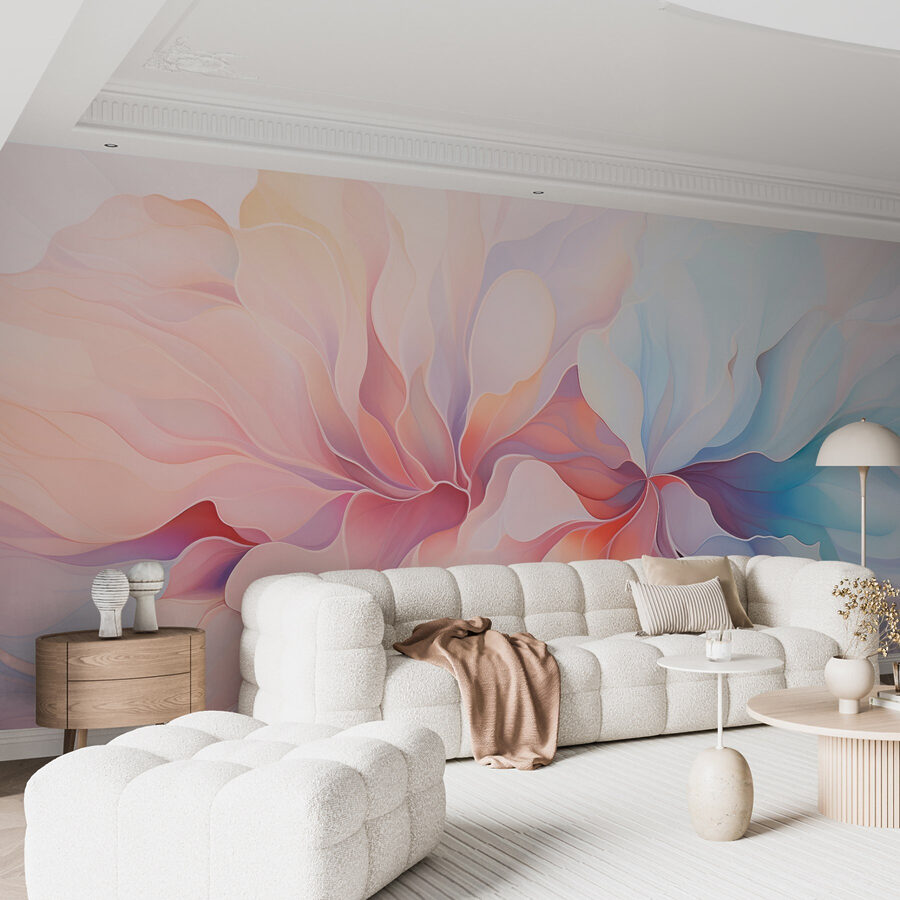 Pastels doux dans des motifs fluides